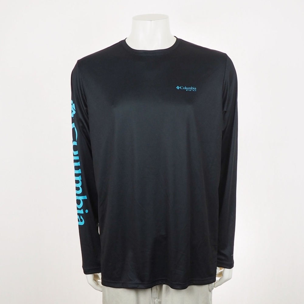 New Columbia PFG Terminal Tackle Carey Chen Fishing Tee Shirt Mens Large Black